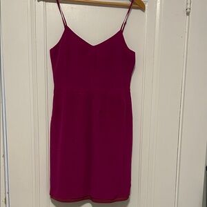 Madewell Fuchsia Spaghetti Strap Dress